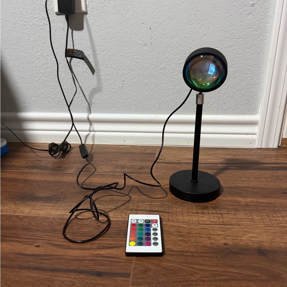Black LED sunset Lamp with Remote